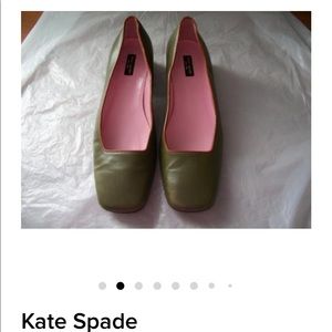 Kate spade green frog leather pumps